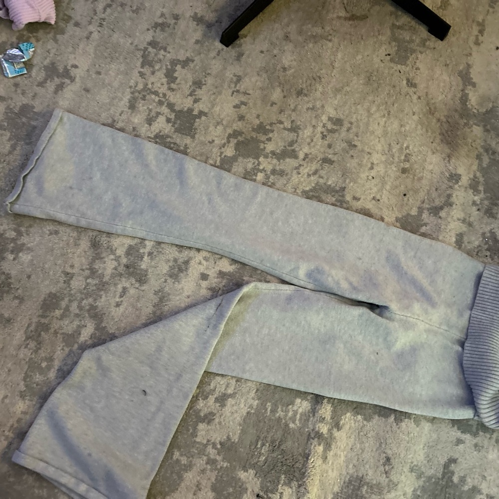 Gray Knit Pants